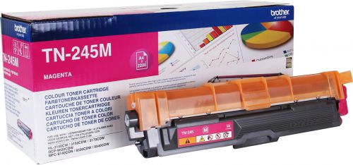 Brother+Magenta+Toner+Cartridge+2.2k+pages+-+TN245M