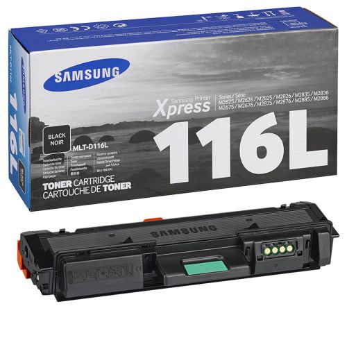 Samsung MLTD116L Black Toner Cartridge 3K pages - SU828A