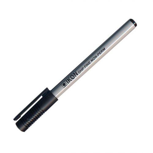 ValueX+OHP+Pen+Non-Permanent+Fine+0.4mm+Line+Black+%28Pack+10%29+-+742101