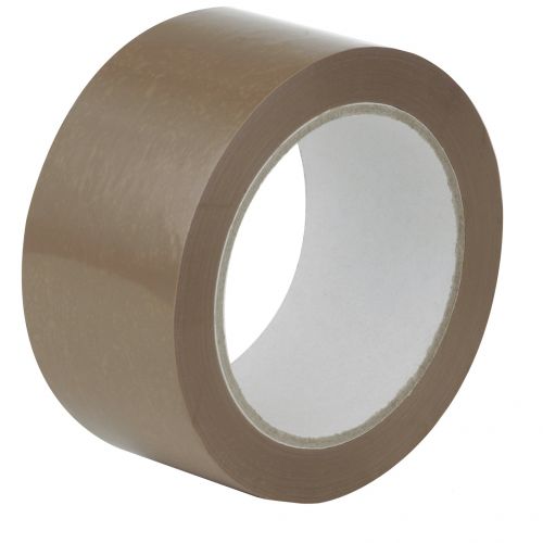 Packing Tape ValueX Packaging Tape 48mmx66m Brown (Pack 6)