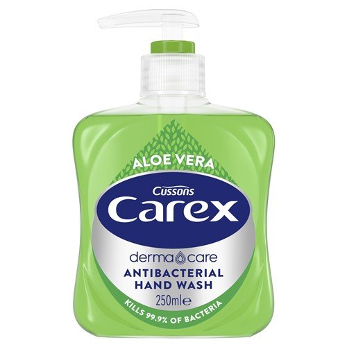Carex Handwash Aloe Vera 250ml Anti-Bacterial (Pack 6) - 30891 Carex Handwash Aloe Vera 250ml Anti-Bacterial (Pack 6) - 30891