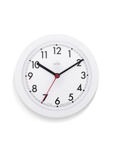 Acctim Stratford Wall Clock 230mm White 21242 Acctim Stratford Wall Clock 230mm White 21242