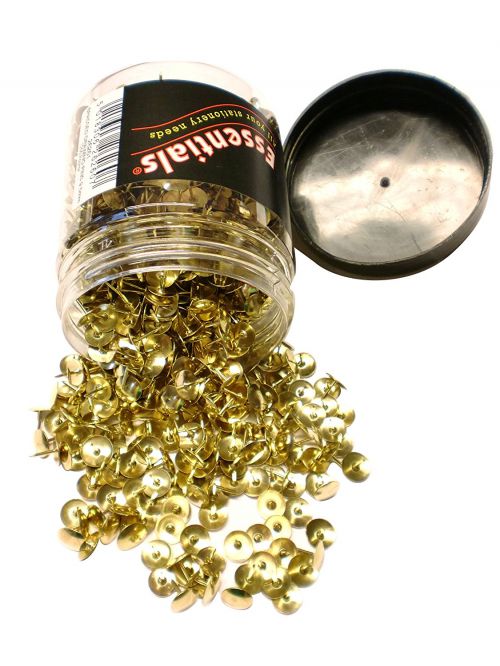 ValueX+Drawing+Pin+9.5mm+Brass+Tub+%28Pack+1200%29+-+26261