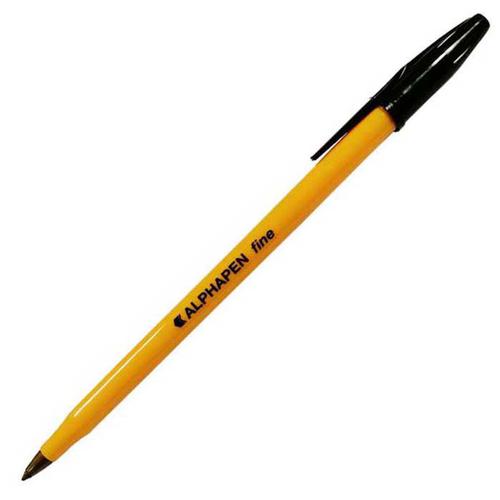 Ball Point Pens ValueX Ballpoint Pen 0.7mm Tip 0.3mm Line Black (Pack 20)