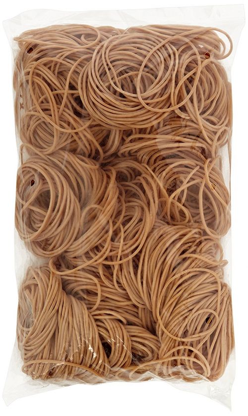 Rubber Bands ValueX Rubber Elastic Band No 24 1.5mmx150mm 454g Natural