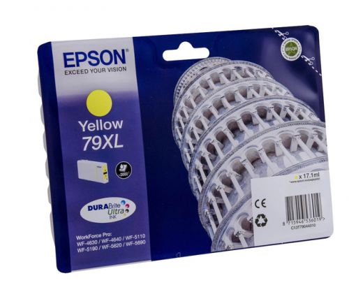 Epson+79XL+Tower+of+Pisa+Yellow+High+Yield+Ink+Cartridge+17ml+-+C13T79044010