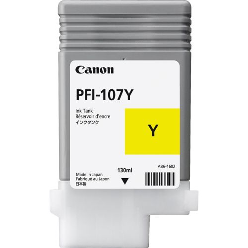 Canon+PFI107Y+Yellow+Standard+Capacity+Ink+Cartridge+130ml+-+6708B001