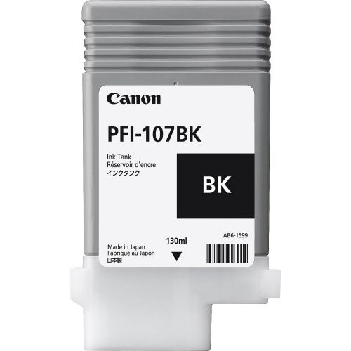 Canon+PFI107BK+Black+Standard+Capacity+Ink+Cartridge+130ml+-+6705B001