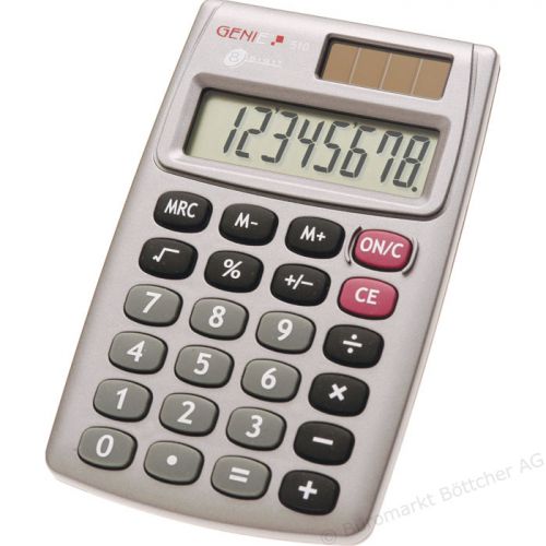 ValueX+510+8+Digit+Pocket+Calculator+Grey+-+10274