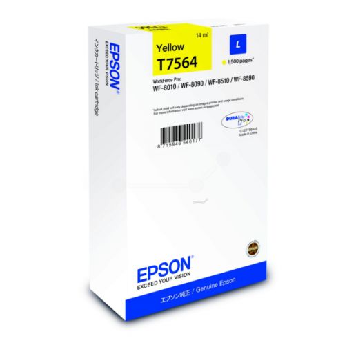 Epson+T7564+Yellow+Ink+Cartridge+14ml+-+C13T756440