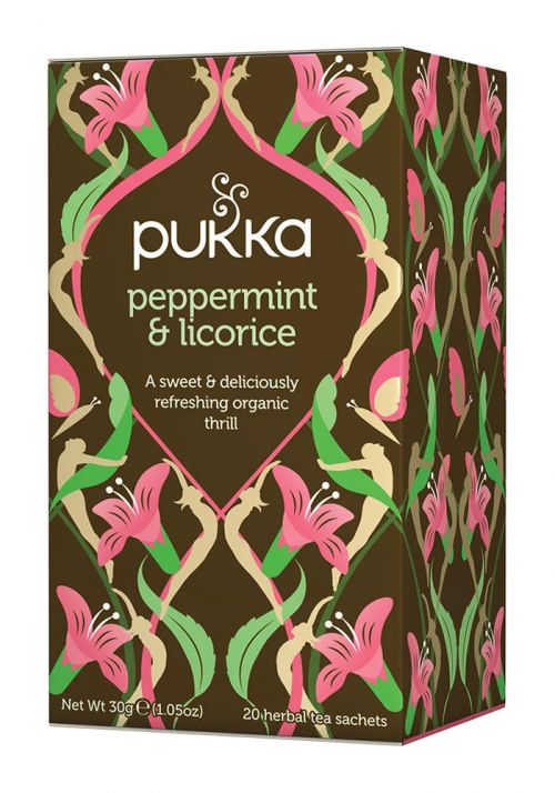 Tea Pukka Tea Peppermint & Licorice Teas Envelopes (Pack 20)