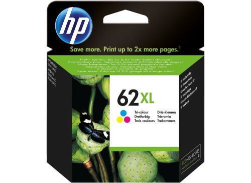 HP+62XL+Tricolour+Standard+Capacity+Ink+Cartridge+11.5ml+-+C2P07AE
