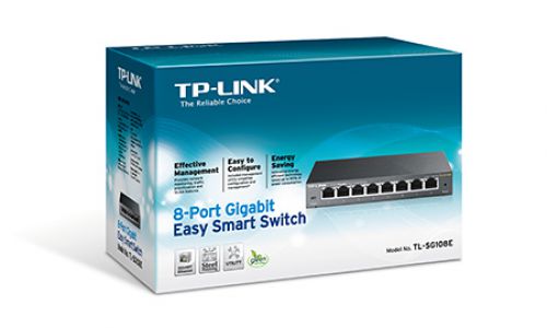 TP Link 8 Port Gigabit Managed Easy Smart Switch