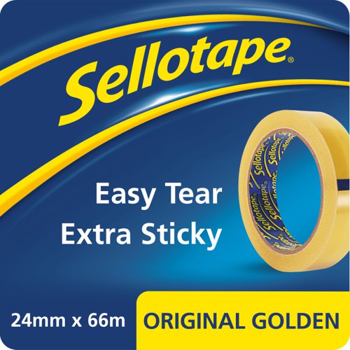 Sellotape+Original+Easy+Tear+Extra+Sticky+Golden+Tape+24mm+x+66m+%28Pack+6%29+-+2974501