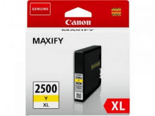 Canon PGI2500XLY Yellow High Yield Ink Cartridge 19ml - 9267B001