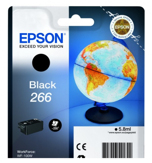 Epson+266+Globe+Black+Standard+Capacity+Ink+Cartridge+6ml+-+C13T26614010