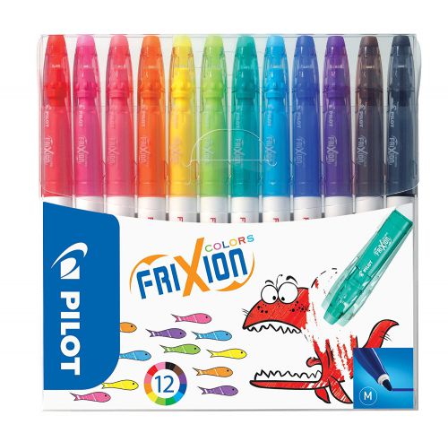 Pilot FriXion Colours Felt Tip Colouring Pens Assorted Colours (Pack 12)