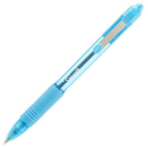 Ball Point Pens Zebra Z-Grip Smooth Rectractable Ballpoint Pen 1.0mm Tip Blue (Pack 12)