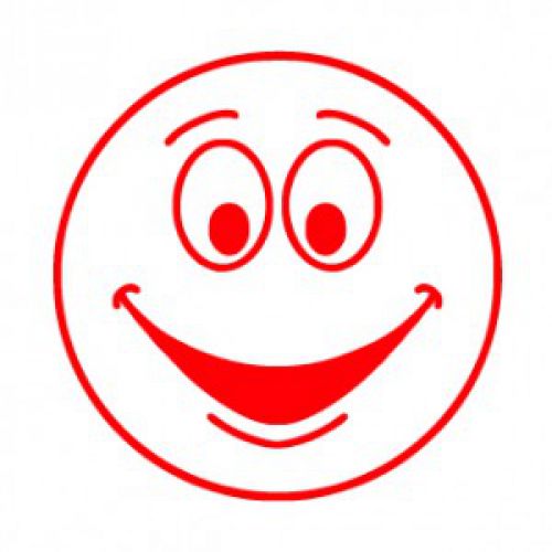 Colop Self Inking Motivational Stamp Red Happy Face
