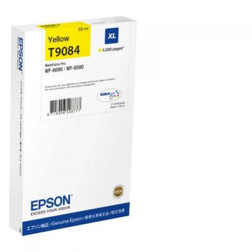 Inkjet Cartridges Epson T9084 Yellow Ink Cartridge 39ml - C13T908440