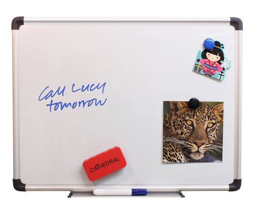 Magnetic Cathedral Magnetic Whiteboard Aluminium Frame 300x450mm