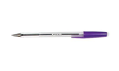 Ball Point Pens ValueX Ballpoint Pen 1.0mm Tip 0.7mm Line Violet (Pack 50)