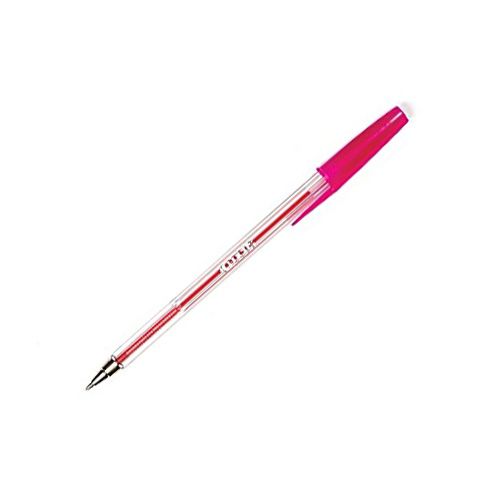 Ball Point Pens ValueX Ballpoint Pen 1.0mm Tip 0.7mm Line Pink (Pack 50)