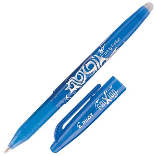 Rollerball Pens Pilot FriXion Ball Erasable Gel Rollerball Pen 0.7mm Tip 0.35mm Line Light Blue (Pack 12)