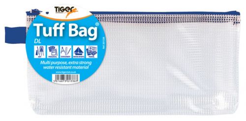 Tiger Tuff Bag Polypropylene DL 500 Micron Clear with Assorted Colour Zips