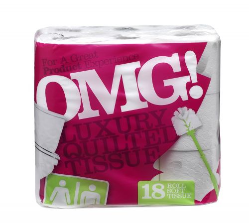 OMG Toilet Roll 2 Ply White (Pack 18) 1102077