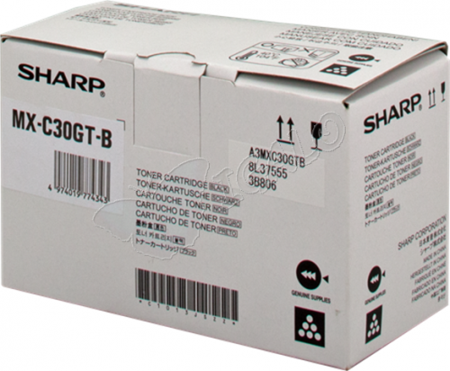 Sharp Black Toner Cartridge 6k pages - MXC30GTB