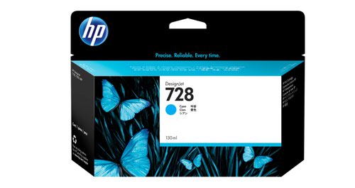 HP+728+Cyan+Standard+Capacity+Ink+Cartridge+130ml+-+F9J67A