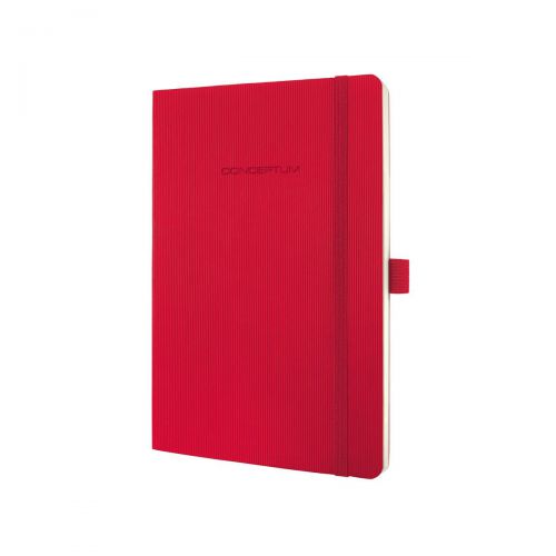 Sigel CONCEPTUM A5 Casebound Soft Cover Notebook Ruled 194 Pages Red CO325