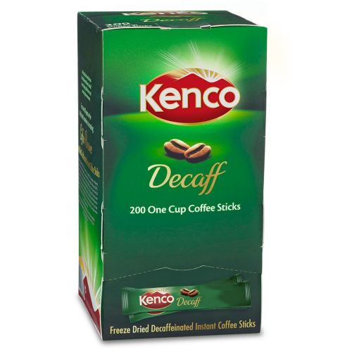 Kenco Decaffeinated Freeze Dried Instant Coffee Sticks 1.8g (Pack 200)