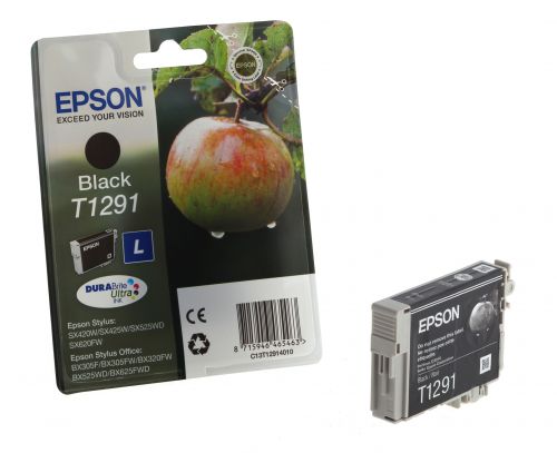 Epson+T1291+Apple+Black+Standard+Capacity+Ink+Cartridge+11ml+-+C13T12914012