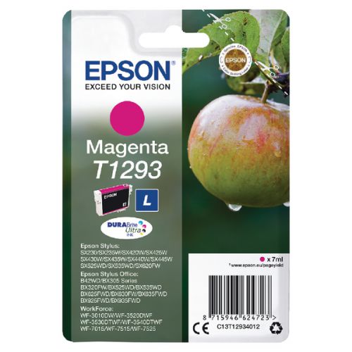 Epson+T1293+Apple+Magenta+Standard+Capacity+Ink+Cartridge+7ml+-+C13T12934012