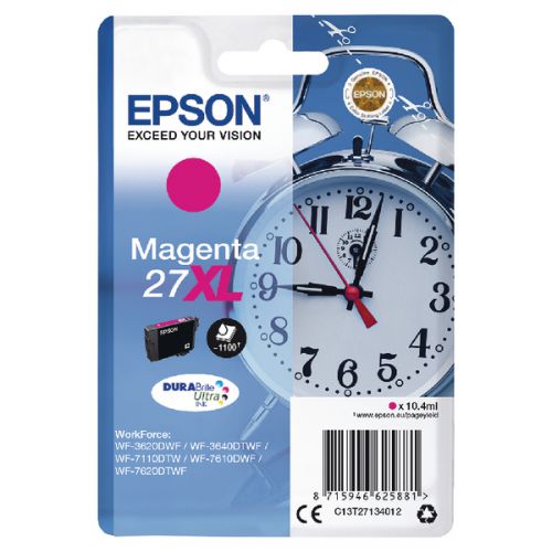 Epson+27XL+Alarm+Clock+Magenta+High+Yield+Ink+Cartridge+10ml+-+C13T27134012