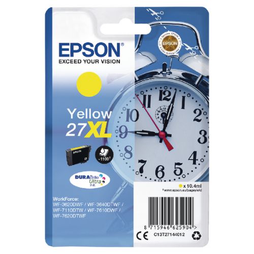 Epson+27XL+Alarm+Clock+Yellow+High+Yield+Ink+Cartridge+10ml+-+C13T27144012