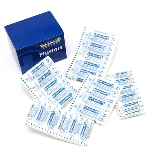 Astroplast Plasters Blue Assorted Sizes (Pack 150) - 1213001