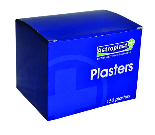 Astroplast+Plasters+Blue+Assorted+Sizes+%28Pack+150%29+-+1213001