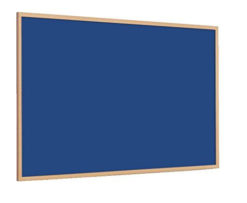 Magiboards Slim Wood Frame Felt Noticbrd Blue 1500x1200mm