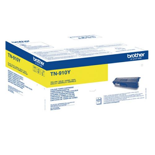 Brother Yellow Toner Cartridge 9k pages - TN910Y