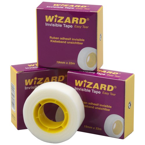 ValueX+Wizard+Invisible+Tape+19mmx33m+Clear+%28Pack+8%29+-+22130
