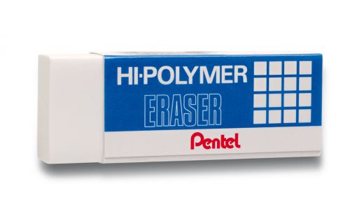 Erasers Pentel Eraser White with Blue Sleeve (Pack 36)