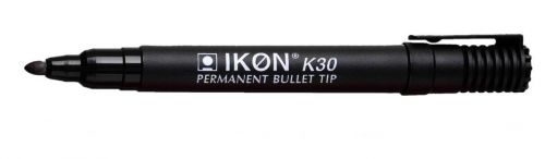 ValueX+Permanent+Marker+Bullet+Tip+2mm+Line+Black+%28Pack+10%29+-+K30-01