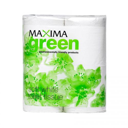 Maxima+Green+Toilet+Tissue+Recycled+2+Ply+320+Sheet+White+%28Pack+36%29+1102001