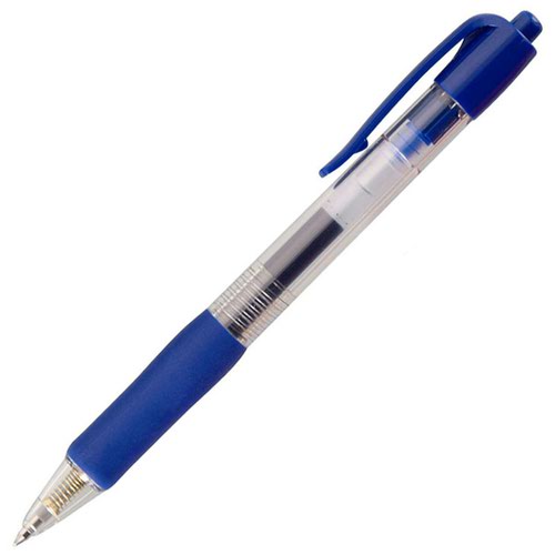 ValueX+Retractable+Gel+Rollerball+Pen+0.7mm+Line+Blue+%28Pack+10%29+-+K3-03
