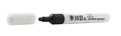 ValueX+Whiteboard+Marker+Chisel+Tip+2-5mm+Line+Black+%28Pack+10%29+-+872001