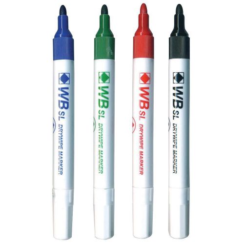 ValueX Whiteboard Marker Bullet Tip 2mm Line Assorted Colours (Pack 4) - 8740wt4