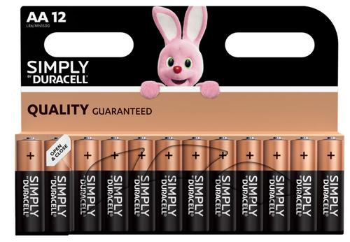Duracell+Simply+AA+Alkaline+Batteries+%28Pack+12%29+-+MN1500B12SIMPLY